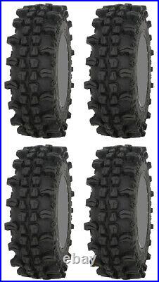 Four 4 Frontline ACP ATV Tires Set 2 Front 28x10-14 & 2 Rear 28x10-14