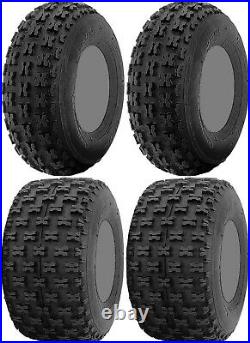 Four 4 ITP Holeshot ATV Tires Set 2 Front 21x7-10 & 2 Rear 20x11-10