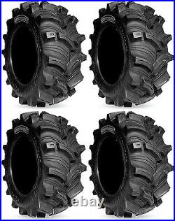 Four 4 Kenda Executioner ATV Tires Set 2 Front 26x10-12 & 2 Rear 26x10-12 K538