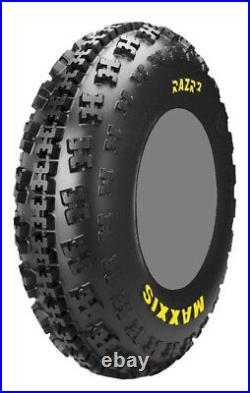 Four 4 Maxxis Razr2 ATV Tires Set 2 Front 21x7-10 & 2 Rear 20x11-9