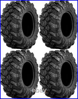 Four 4 Sedona Buck Snort ATV Tires Set 2 Front 27x9-14 & 2 Rear 27x11-14