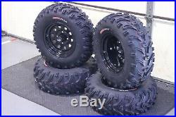 Honda Rancher 350 25 Kenda Bear Claw Atv Tire Itp Black Atv Wheel Kit Srad