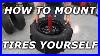 How To Mount Atv Utv Sxs Tires At Home Mounting Skat Traks On Yxz Rims