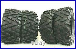 K9 Heeler Two 27x9-14 Two 27x11-14 A/T ATV UTV Tires 6 PR Four Tires Heavy Duty