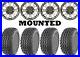 Kit 4 AMS Sahara Classic Tires 23×10-14 on Falcon Ridge Soar Machined Wheels TER