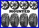 Kit 4 CST Abuzz Tires 25×8-12/25×10-12 on Raceline A77 Mamba Black Wheels POL
