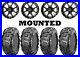 Kit 4 CST Abuzz Tires 26×9-14/26×11-14 on Frontline 556 Black Wheels H700