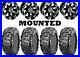 Kit 4 CST Abuzz Tires 26×9-14/26×11-14 on Moose 393X Black Wheels IRS