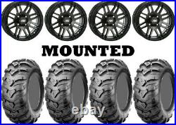 Kit 4 CST Ancla Tires 28x9-14/28x11-14 on ITP SS316 Matte Black Black Ops IRS