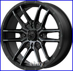 Kit 4 CST Dingo Tires 28x9-14 on MSA M43 Fang Matte Black Wheels CAN