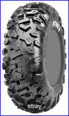 Kit 4 CST Stag Tires 28x9-14/28x11-14 on Quadboss Steely Black Wheels CAN