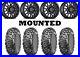 Kit 4 CST Stag Tires 28×9-14 on Black Rhino La Paz Black Narrow Wheels POL