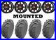 Kit 4 EFX MotoMax Tires 27×10-14 on KMC KS134 Addict 2 Black Wheels HP1K