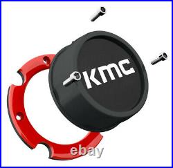Kit 4 EFX MotoMax Tires 27x10-14 on KMC KS134 Addict 2 Black Wheels HP1K
