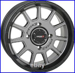 Kit 4 Frontline ACP Tires 28x10-14 on System 3 ST-5 Gray Wheels TER