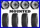 Kit 4 Frontline BDC Tires 23×9.5-14 on Black Rhino La Paz Machined Wheels VIK