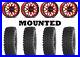 Kit 4 Frontline BDC Tires 23×9.5-14 on Raceline Krank Red Narrow Wheels 1KXP