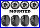 Kit 4 GBC Dirt Commander Tires 30×10-14 on Quadboss Barbwire Machined Wheels POL