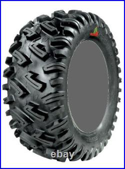 Kit 4 GBC Dirt Commander Tires 30x10-14 on Quadboss Barbwire Machined Wheels POL