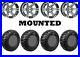 Kit 4 GBC Kanati Mongrel Tires 25×10-12 on ITP SS212 Machined Wheels IRS