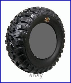 Kit 4 GBC Kanati Mongrel Tires 25x10-12 on ITP SS212 Machined Wheels IRS