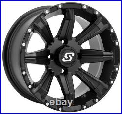 Kit 4 GBC Kanati Terra Master Tires 27x9-14 on Sedona Sparx Black Wheels FXT