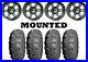 Kit 4 ITP Mud Lite XL Tires 28×10-14/28×12-14 on ITP SS212 Matte Black 1KXP