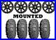 Kit 4 ITP Mud Lite XL Tires 28×10-14/28×12-14 on STI HD10 Gloss Black 1KXP