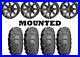 Kit 4 ITP Mud Lite XL Tires 28×10-14 on Frontline 308 Matte Gray Wheels FXT