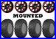 Kit 4 ITP Terra Claw Tires 27×9-14/27×11-14 on STI HD6 Red Wheels FXT