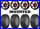 Kit 4 ITP Terra Claw Tires 27×9-14 on STI HD7 Red Wheels FXT