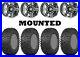 Kit 4 ITP Terra Claw Tires 27×9-14 on Sedona Rukus LE Gray Narrow Wheels VIK