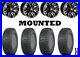 Kit 4 ITP Terra Hook Tires 26×9-12 on Moose 112X Black Wheels CAN