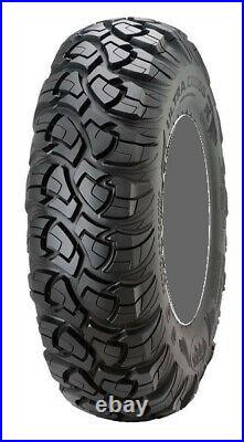 Kit 4 ITP UltraCross R-Spec Tires 27x9-14 on Raceline A77 Mamba Black Wheels TER
