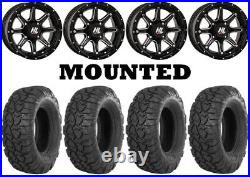 Kit 4 ITP UltraCross R-Spec Tires 29x9-14/29x11-14 on High Lifter HL4 Black CAN