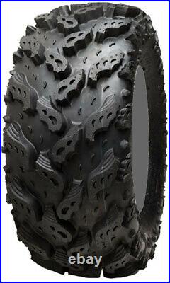 Kit 4 Interco Reptile Tires 26x10-14/26x12-14 on Quadboss Slicer Gloss Black FXT