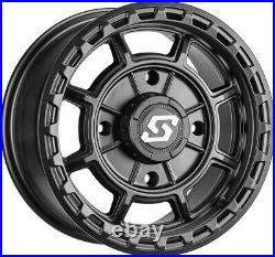 Kit 4 Interco Reptile Tires 27x9-14/27x11-14 on Sedona Rift Black Wheels CAN
