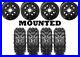 Kit 4 Interco Swamp Lite Tires 26×9-12 on Quadboss Steely Black Wheels TER