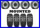 Kit 4 Interco Swamp Lite Tires 28×9-14 on Raceline Trophy Gray Narrow Wheels CAN
