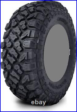Kit 4 Kenda Klever XT Tires 27x9-14 on Black Rhino La Paz Green Wheels 550