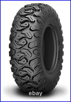 Kit 4 Kenda Mastodon HT Tires 26x9-14/26x11-14 on Frontline 308 Gloss Black 550