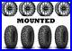 Kit 4 Kenda Mastodon HT Tires 28×9-14 on Raceline Trophy Gray Narrow Wheels TER