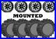 Kit 4 Legacy 589 M/S Tires 28×10-14 on Raceline Krank Matte Black Wheels HP1K