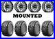 Kit 4 Maxxis Bighorn 3.0 Tires 27×9-14/27×11-14 on Raceline Trophy Gray 1KXP