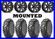 Kit 4 Maxxis Bighorn Radial Tires 30×10-14 on Raceline Scorpion Black Wheels 550