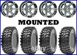 Kit 4 Maxxis Rampage Tires 32x10-14 on ITP SS212 Machined Wheels POL