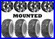 Kit 4 Maxxis Workzone Tires 25×10-12 on ITP SS312 Black Wheels 550