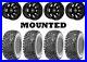 Kit 4 Maxxis Workzone Tires 25×8-12/25×10-12 on Sedona Spyder Black Wheels 550