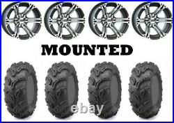 Kit 4 Maxxis Zilla Tires 27x9-12 on ITP SS212 Machined Wheels CAN