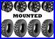 Kit 4 Moose Splitter Tires 25×8-12/25×10-12 on Moose 112X Black Wheels VIK